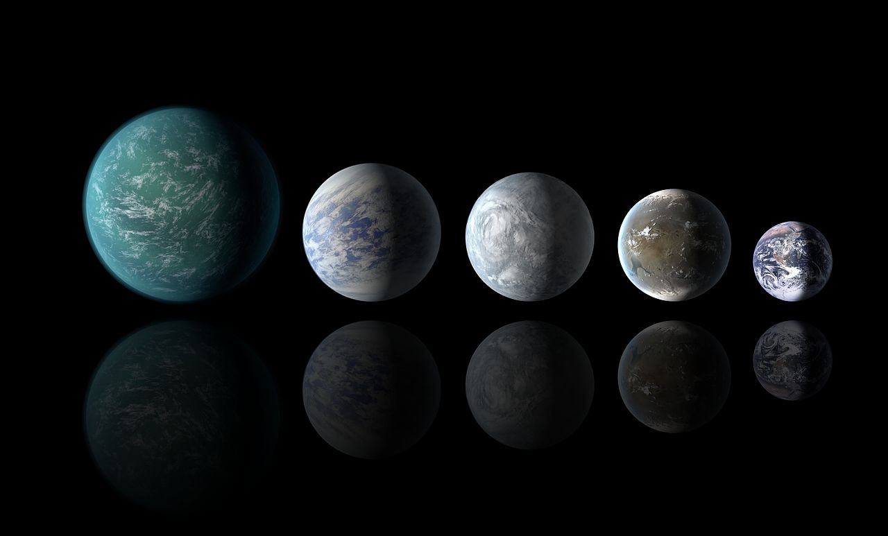 Kepler-22b_Kepler-69c_Kepler-62e_Kepler-62f_and_Earth